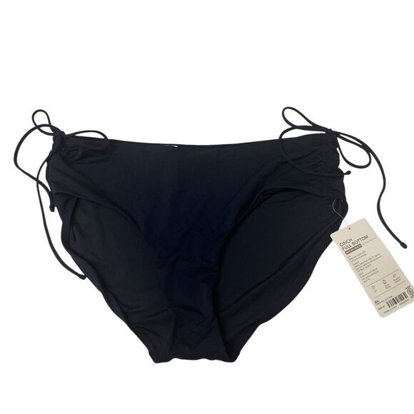 NWT Athleta Cinch Full Bottom Bikini Bottoms in Navy Blue SZ XL - Picture 3 of 5